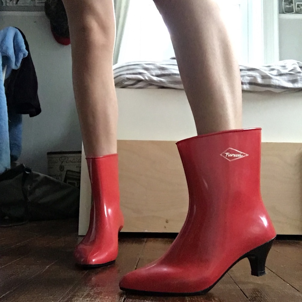 80s vintage fiorucci rain boots